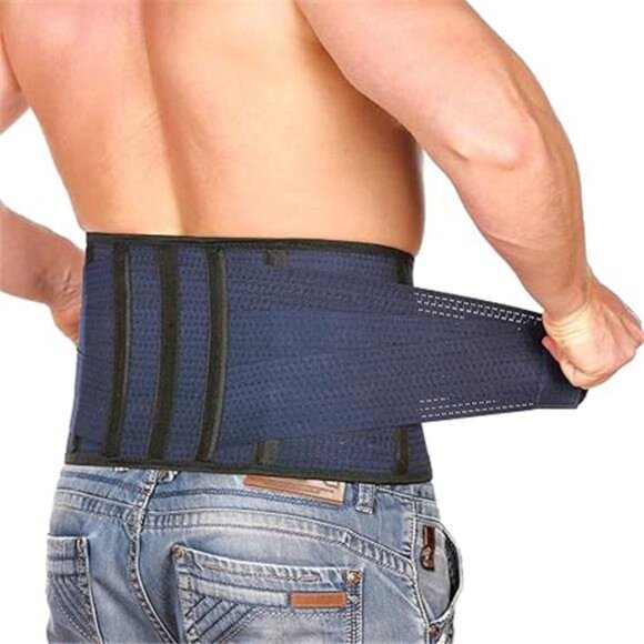 AVESTON Back Support Lower Back Brace for Back Pain Relief: Thin Breathable - Picture 7 of 7